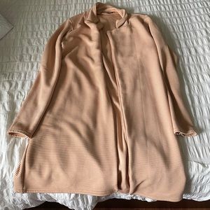 Boohoo orange cream coat